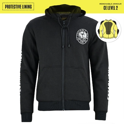 Johnny Reb Mens 40th Anniversary Protective Full Zip Hoodie - Black/White