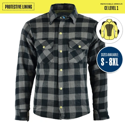 Johnny Reb Mens Waratah Protective Shirt - Grey/Black