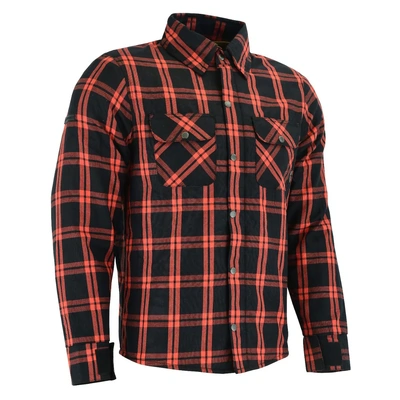 Johnny Reb Mens Nullabor Protective Shirt - Black/Orange