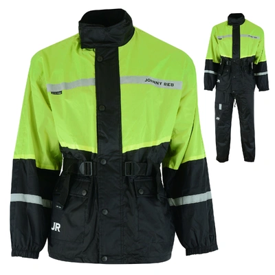 Johnny Reb Bogong II Waterproof Jacket &amp; Pants Set - Hi Vis Yellow/Black