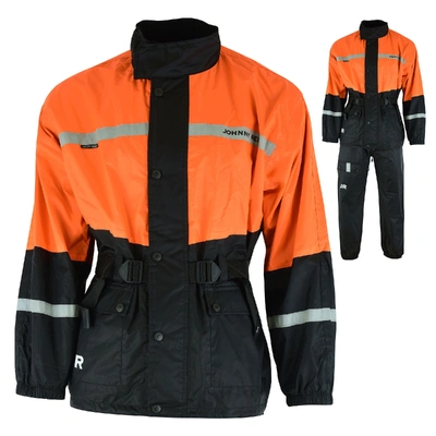 Johnny Reb Bogong II Waterproof Jacket &amp; Pants Set - Hi Vis Orange/Black