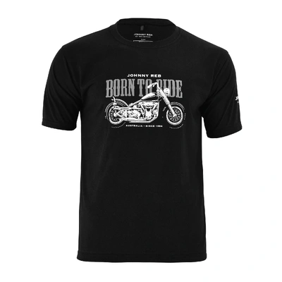 Johnny Reb Born To Ride T-Shirt - Black