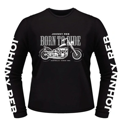 Johnny Reb Born To Ride Long Sleeve T-Shirt - Black