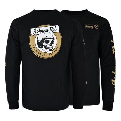 Johnny Reb True Blue Long Sleeve T-Shirt - Black/Gold