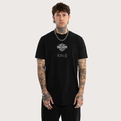 Harley-Davidson x KSCY Carve Dual Curved Tee - Jet Black
