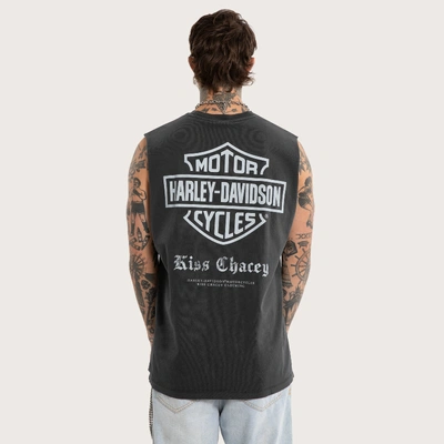 Harley-Davidson x KSCY Idle Relaxed Muscle Tee - Pigment Black