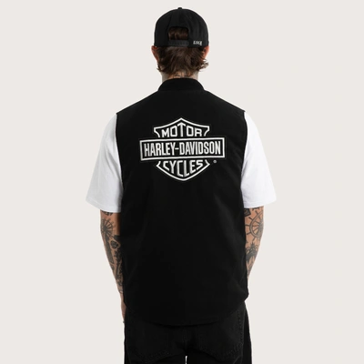 Harley-Davidson x KSCY Freewheeler Worker Vest - Washed Black