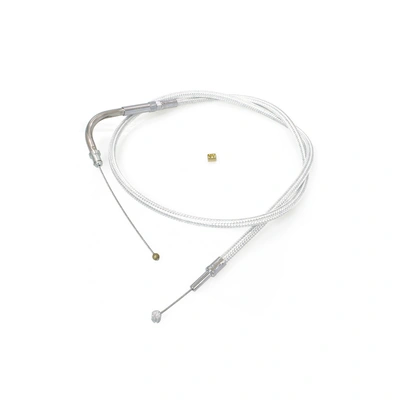 Magnum Throttle Cable Fits Big Twin 1996-2017 - 38-3/4&#39;&#39; - Sterling Chromite