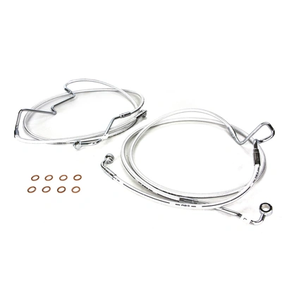 Magnum Lower Front Brake Line Fits Touring 2014-2023 - Sterling Chromite