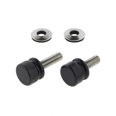 Low Profile Seat Release or Luggage Rack Thumb Screw - Black. Sold as a Pair