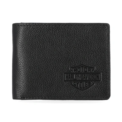 Harley-Davidson Classic Leather Bar &amp; Shield Passcase - Black