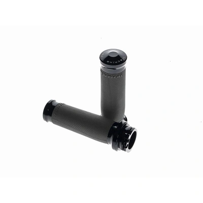 Contour Handgrips - Black. Fits H-D with Throttle Cable