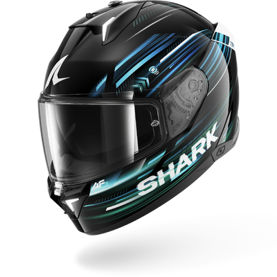Shark Skwal i3 Light-Blur Helmet - Black/Blue/Green