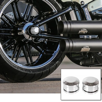 KPR Industries Polished Rear Axle Cover Set 18-UP Softail Models