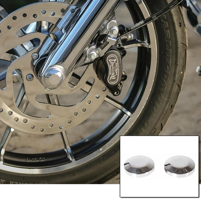 KPR Industries Polished Front Axle Cover Set Softail 18-later (excl. Upside-Down Fork)