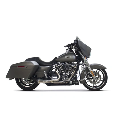 Shorty Turnout 2-into-1 Exhaust - Stainless Steel. Fits Touring 2017up