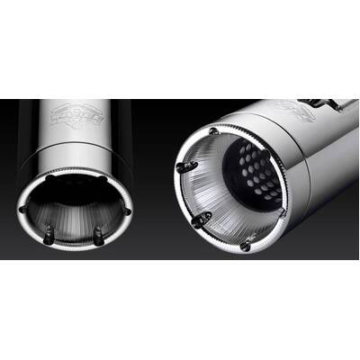 Vance &amp; Hines Monster Round Chrome Slip On For Touring