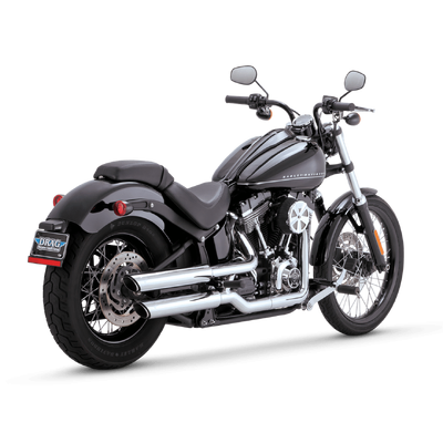 Vance &amp; Hines Twin Slash 3In Slip-On Softail 11-13 Blackline