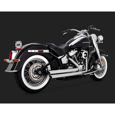 Vance &amp; Hines Bigshot Staggered Chrome Softail 18-20 (Excl Fxdr/Fxbr/Flfb)