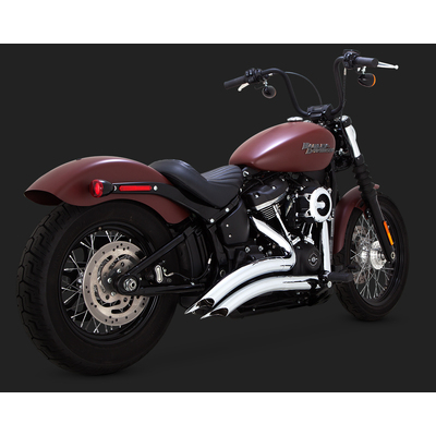 V&amp;H BIG RADIUS 2-2 SOFTAIL 18-20 (CHROME) (EXC FXSB/FLSTF)*