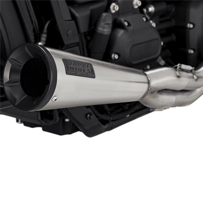 Vance &amp; Hines 2-1 Upsweep Pcx - Stainless Steel Softail 18-23 ( Fits Fxfb/Fxbb/Flsl/Flde/Fxlr) (Was V27623)