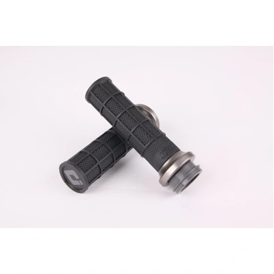 ODI Harley-Davidson 2008-2023 Tbw: V-Twin Lock-On? Hart-Luck Signature Full-Waffle Grip Set - Black/Gun Metal