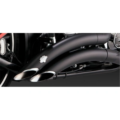 Vance &amp; Hines Big Radius Blk Softail 13-17 Breakout Std/Cvo