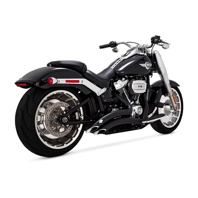 Vance &amp; Hines Big Radius 2-2 PCX Exhaust - Softail 18-24 Fatboy/Breakout/FXDR - Black