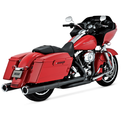 Vance &amp; Hines Hi-Output Slip-Ons Black Touring 95-16