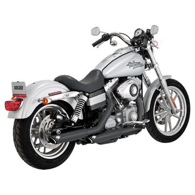 Vance &amp; Hines Twin Slash 3In Slip-Ons Black Softail 07-17 Fls/Flstn