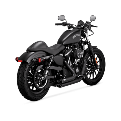 Vance &amp; Hines Shortshots Staggered Pcx Black Sportster 14-21 (Excl 2017 Xl1200Cx)