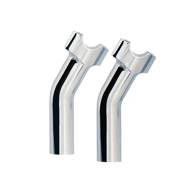 5-1/2in. Pullback Risers with 1-1/4in. Thick Base - Chrome. Fits 1in. Handlebar