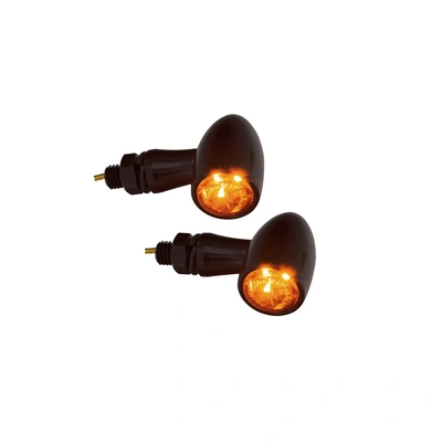 Zodiac Mini Paradox LED Indicator Pair - Smoke Lens - Black